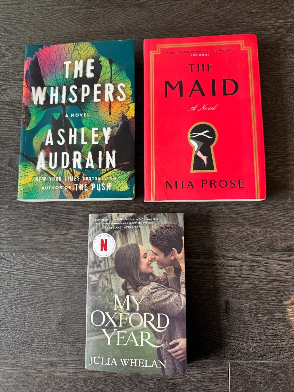 LOT OF 3 ROMANCE MYSTERY PAPERBACKS NITA PROSE ASHLEY AUDRAIN JULIA WHELAN